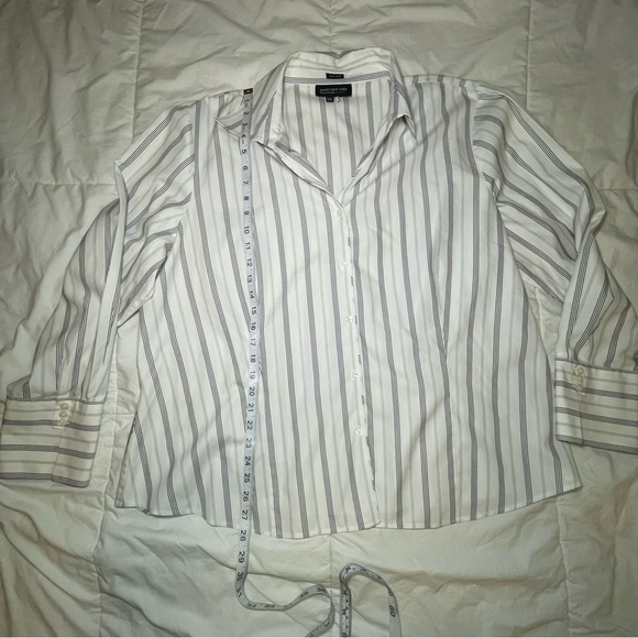 Women’s Jones NY Striped Button-Down Shirt - Picture 5 of 13